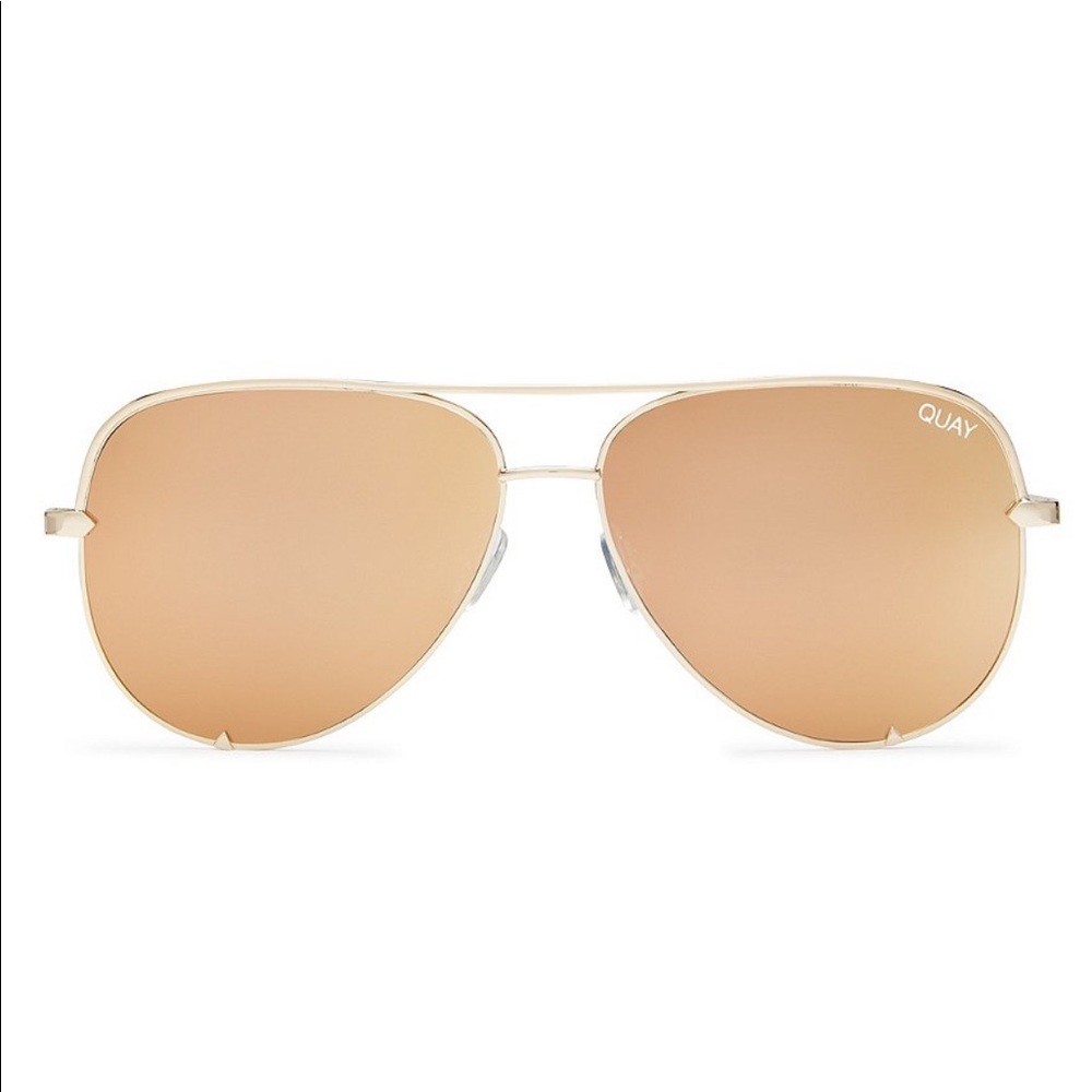 QUAY- High Key Aviators (GOLD/GOLD)